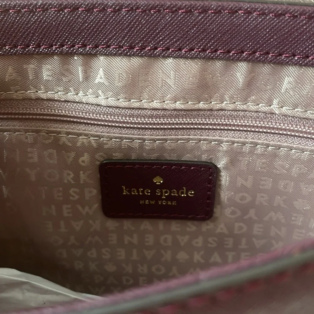 Kate Spade Laurel Way Haircalf Greer Crossbody Deep Plum